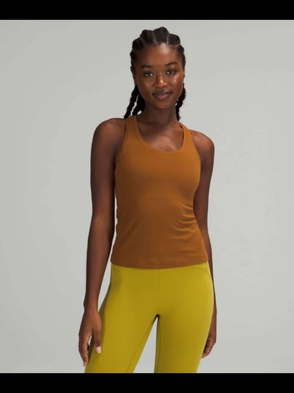 Lululemon Cool Racerback Tank Top in Copper Brown